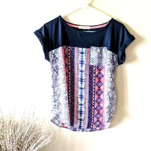 Worn once, breathable top.